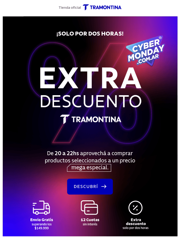 EXTRA DESCUENTO! De 20 a 22 horas